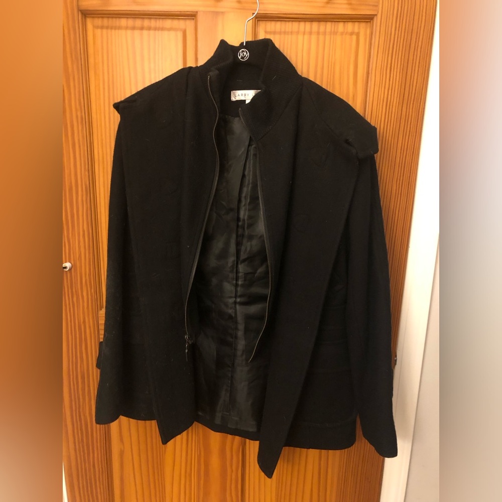 Larry Levine Hooded Peacoat